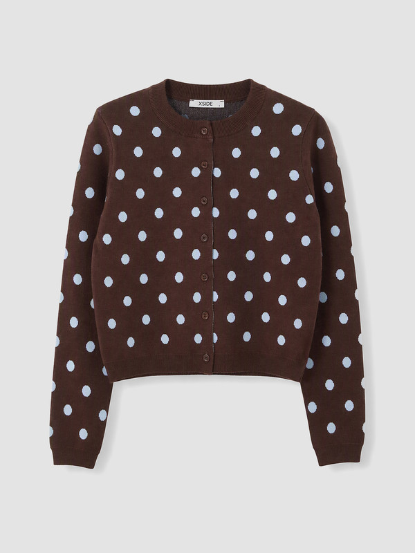 XSIDE Polka Dot Women's Knitwear Cardigan