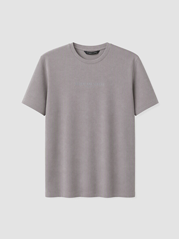 LCWAIKIKI Classic Man Grey T-Shirt