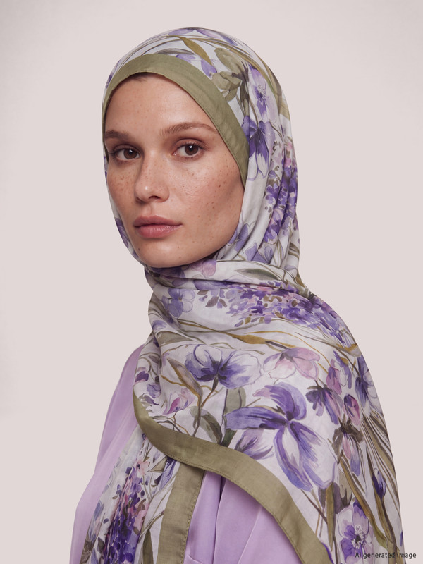 LCW Modest Çiçek Desenli Kadın Şal