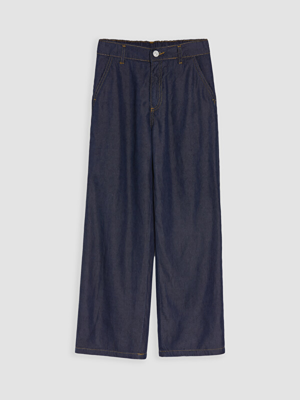 LCW Kids Wideleg Kız Çocuk Jean Pantolon