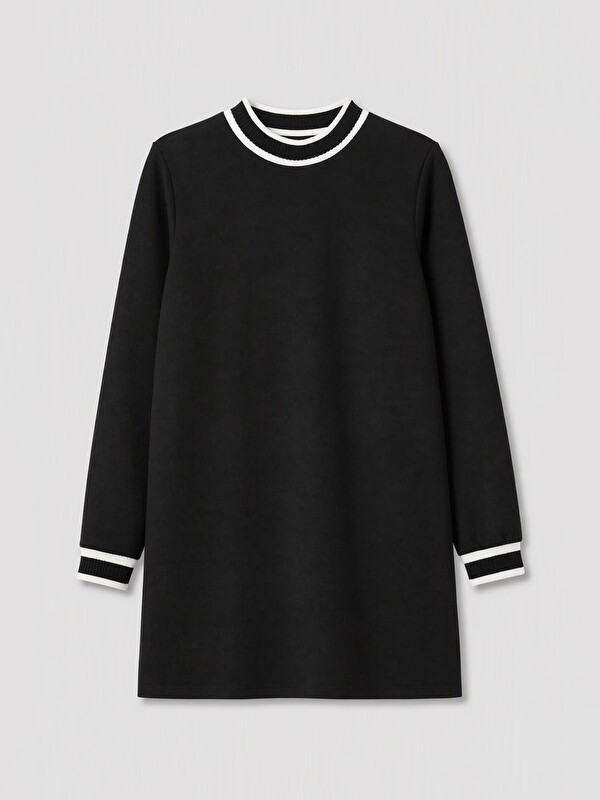 LCW EVERYDAY Şerit Detaylı Soft Touch Kadın Sweatshirt Tunik