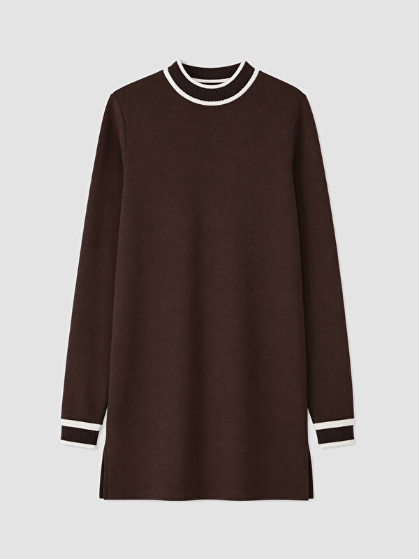 LCW EVERYDAY Woman Brown Sweatshirt Tunic