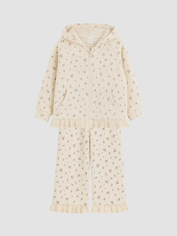 LCW Kids Girl Ecru Sweatshirt