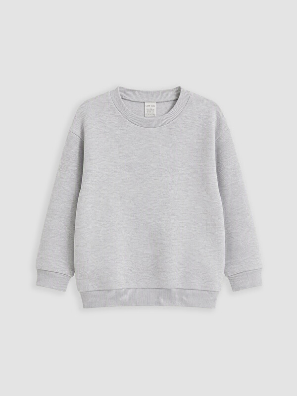 LCW baby Bisiklet Yaka Erkek Bebek Sweatshirt