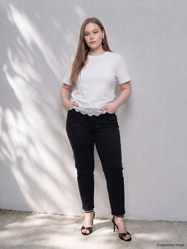 LCWAIKIKI Curve Plus Size Slim Fit Women's Jeans