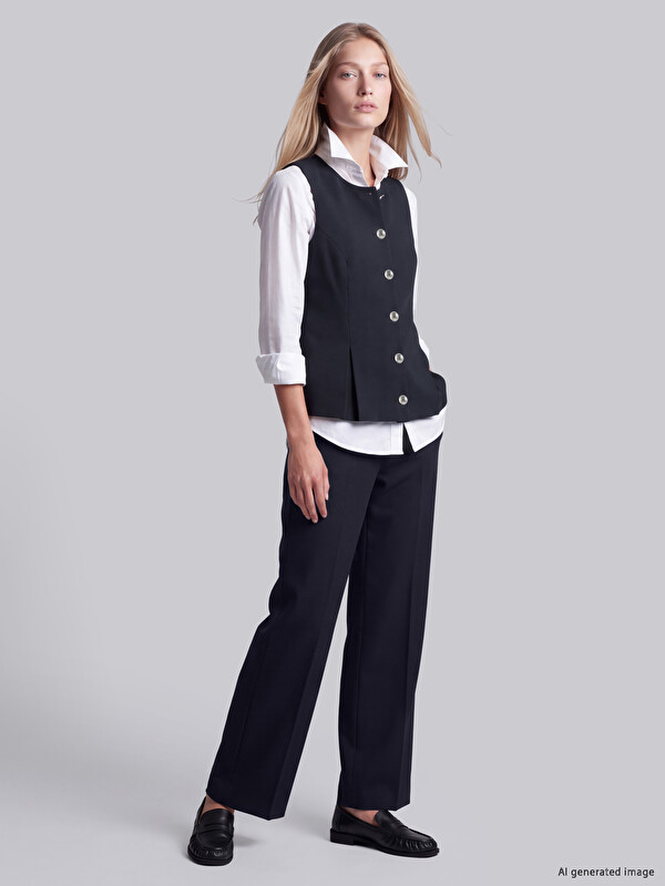 LCW Vision High Waist Wide Leg Women's Trousers