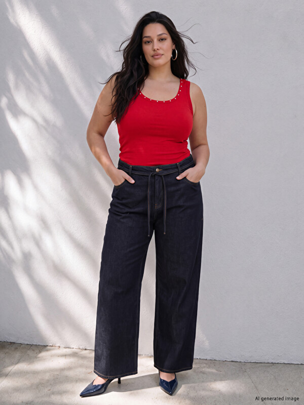 LCW Curve Plus Size Wideleg Women's Jeans