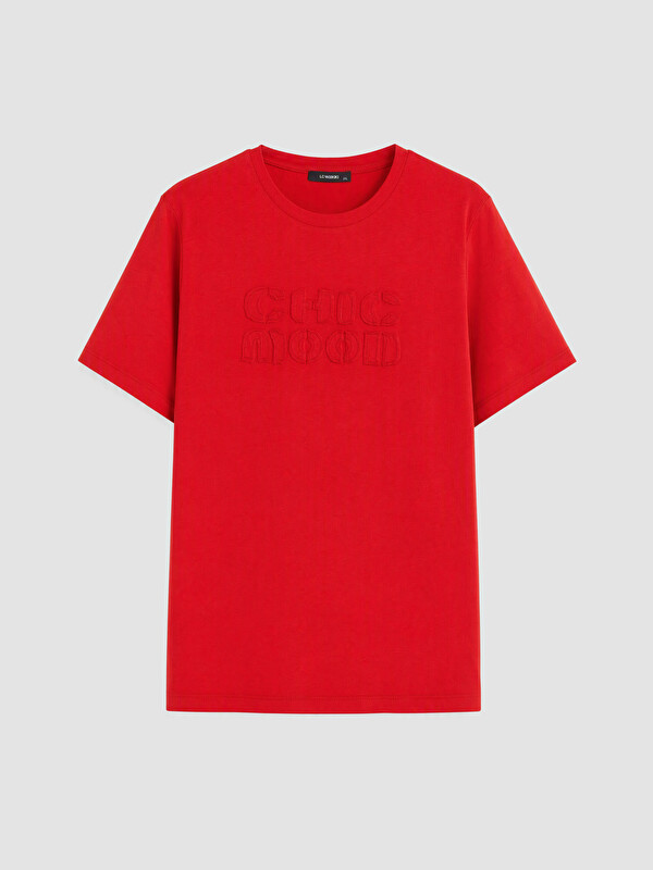 LCW Curve T-shirt pambuku 100% madhësi plus për gra