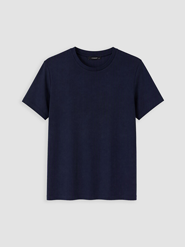 LCWAIKIKI Curve Femër Blu T-shirt