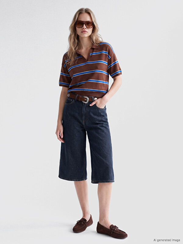 LCW Jeans Woman Indigo Denim Shorts