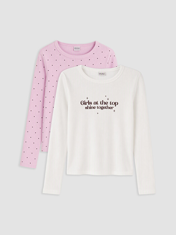 LCW Kids T-shirt me jakë të rrumbullakët për vajza