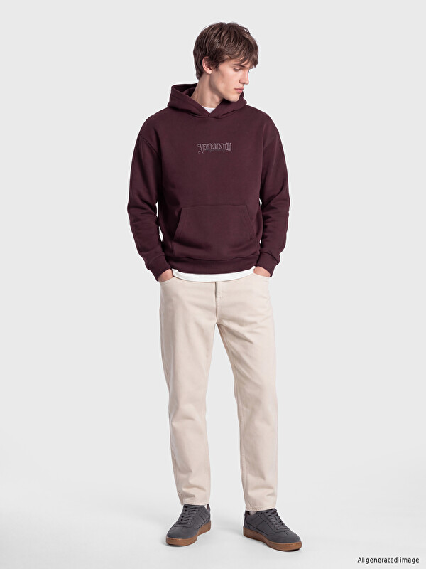 XSIDE Baskılı Erkek Hoodie
