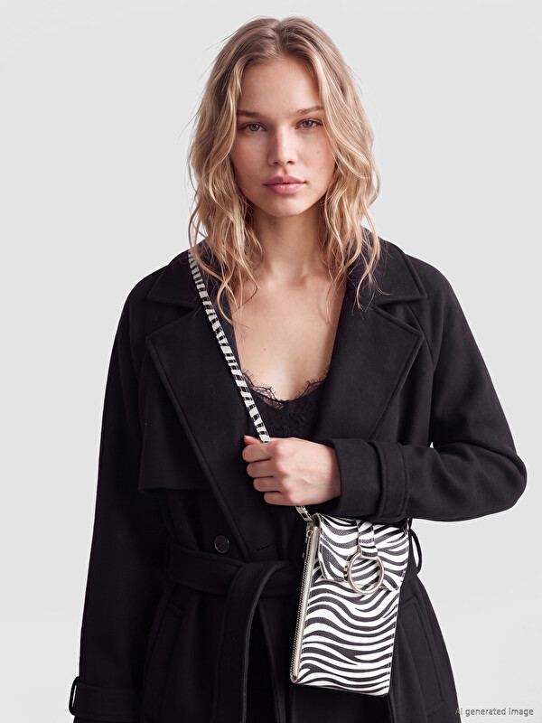 LCW ACCESSORIES Zebra Patterned Women's Shoulder Bag
