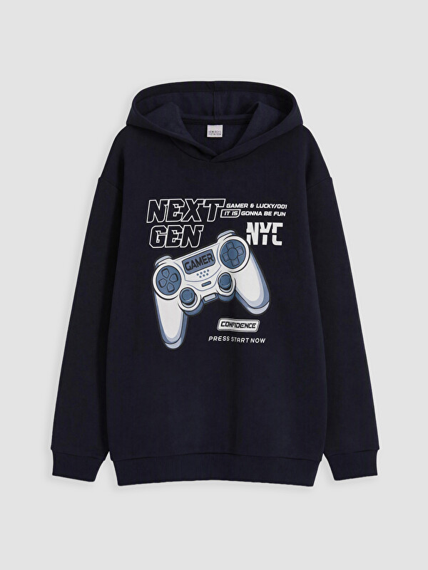 LCW Kids Printed Boys' Thick Sweatshirt