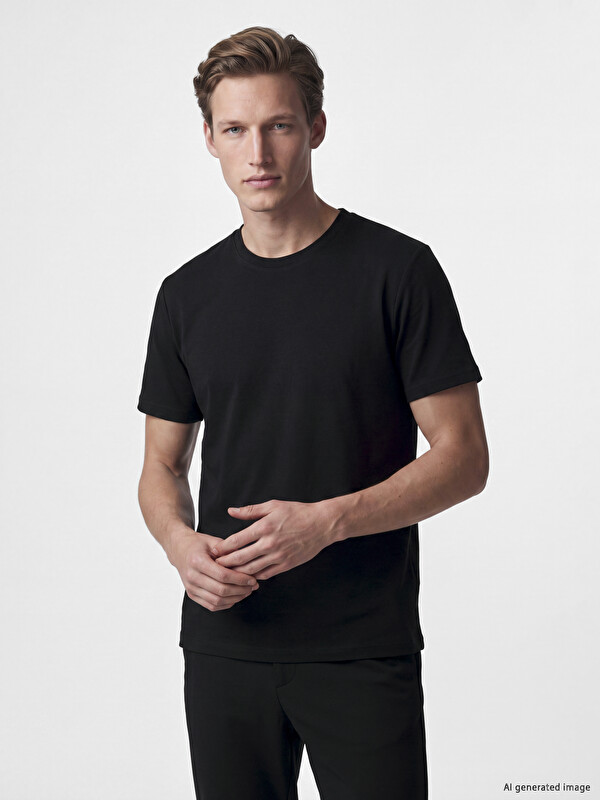 SOUTHBLUE Crew Neck Dry Touch Men's T-Shirt
