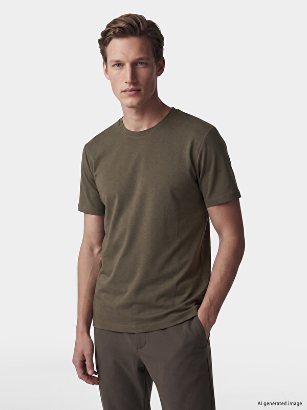 SOUTHBLUE Crew Neck Dry Touch Men's T-Shirt