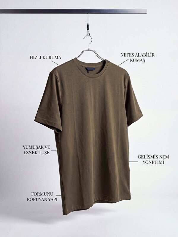 SOUTHBLUE Crew Neck Dry Touch Men's T-Shirt