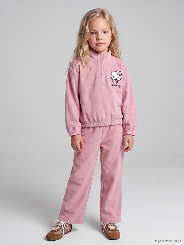 LCW Kids Hello Kitty Embroidered Girls' Set
