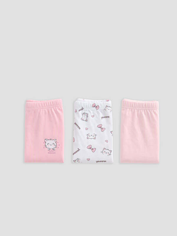 LCW Kids Baskılı Kız Çocuk Boxer 3'lü