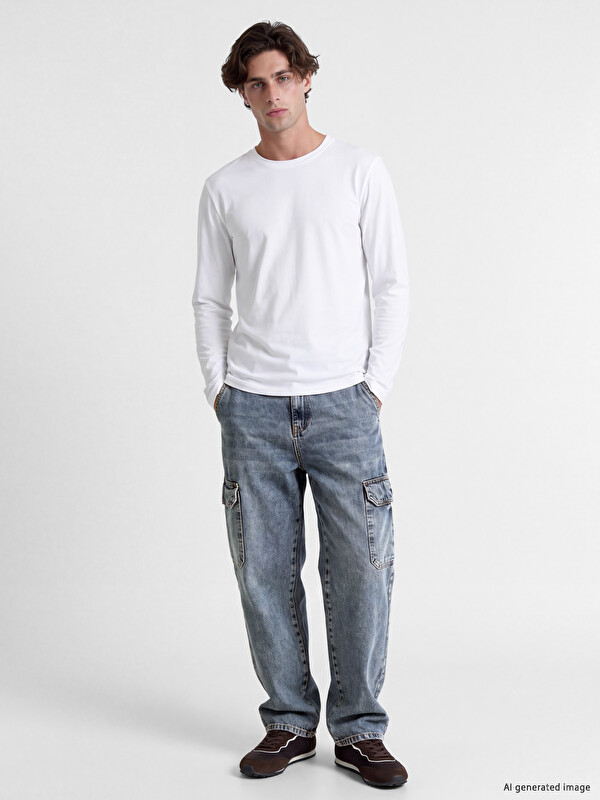 LCW Jeans Muške baggy cargo traperice
