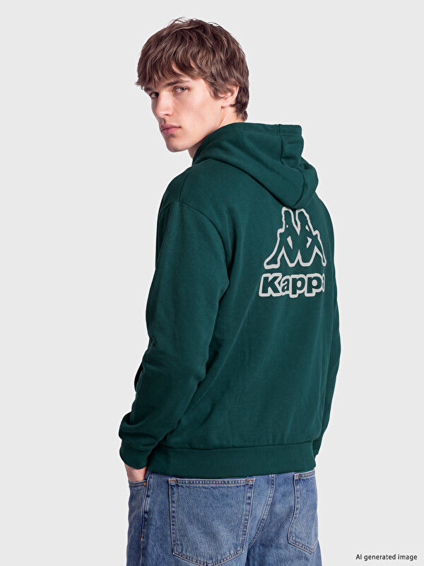 Kappa LC WAIKIKI Nakışlı Erkek Hoodie