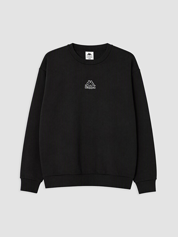 Kappa LC WAIKIKI Bisiklet Yaka Nakışlı Erkek Sweatshirt