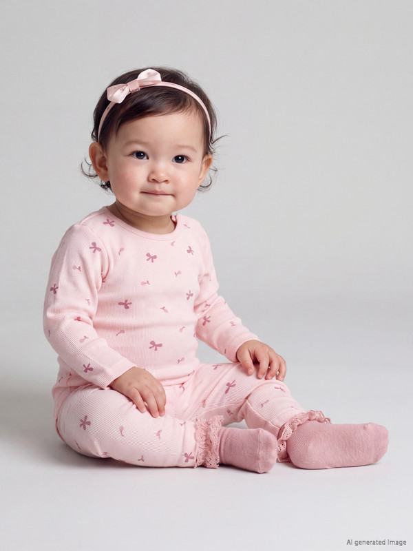 LCW baby Printed Baby Girls' Set