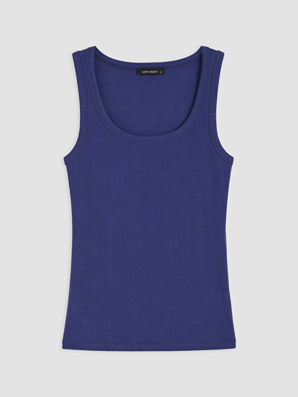 LCW Vision U Neck Women's Ribbed Tank Top