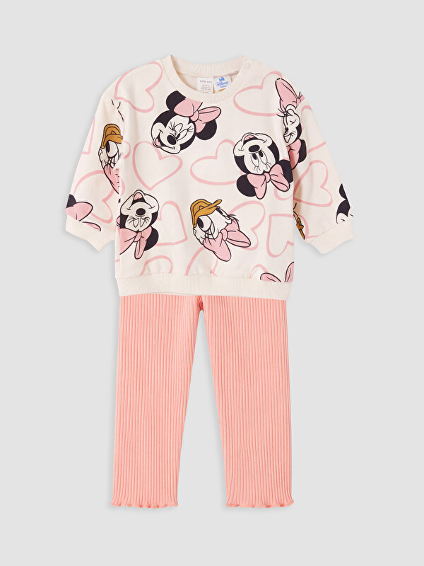 LCW baby Minnie Mouse Baskılı Kız Bebek Takım