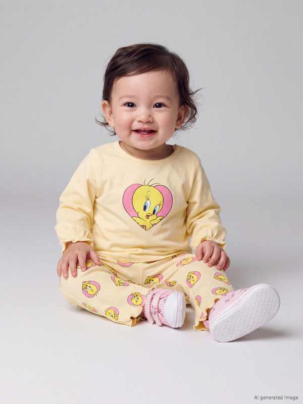 LCW baby Tweety Printed Baby Girls' Set