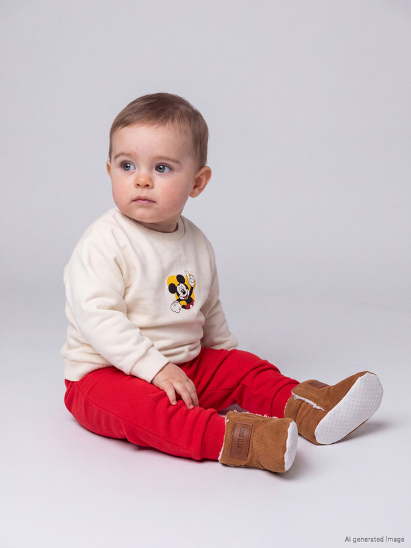 LCW baby Mickey Mouse Printed Baby Set
