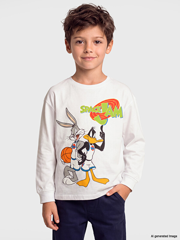 LCW Kids Space Jam Printed Boys' T-shirt