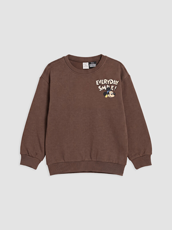 LCW baby Djalë Ngjyre Kafe Sweatshirt