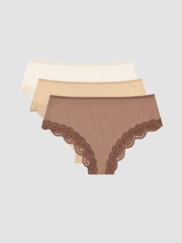 LCW DREAM Dantel Detaylı Bikini Külot 3'lü