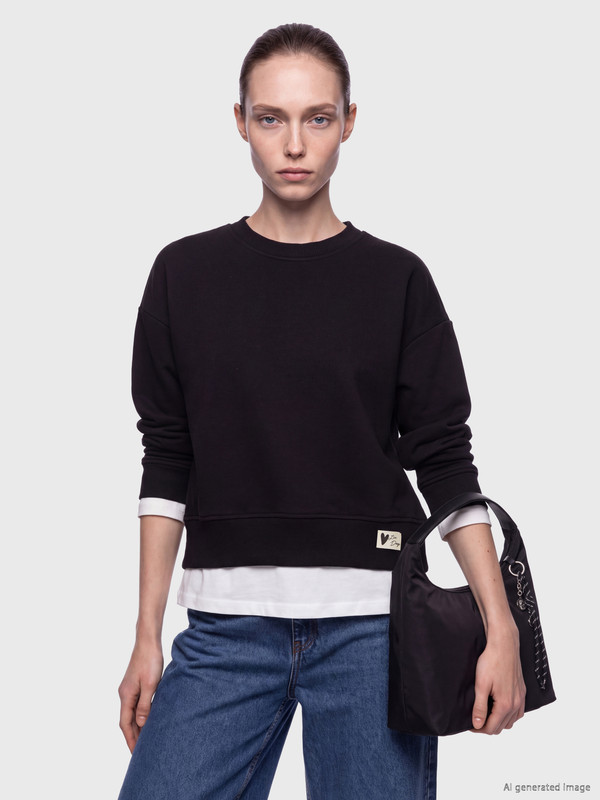 LCW Comfort Crew Neck Women's Thick Sweatshirt