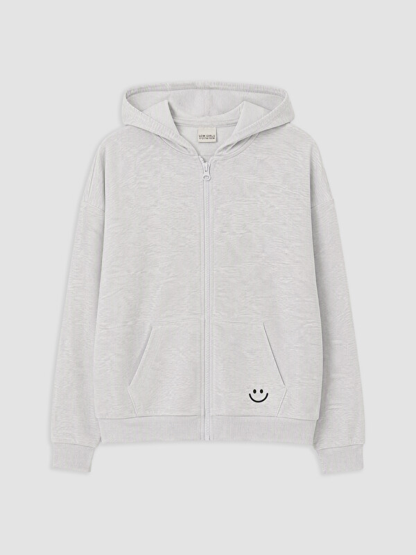 LCW Kids Kapüşonlu Kız Çocuk Sweatshirt