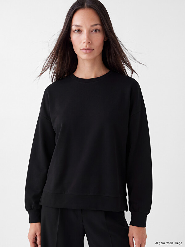 LC WAIKIKI Oversize Soft Touch Kadın Sweatshirt