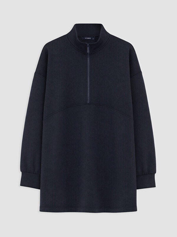 LC WAIKIKI Oversize Soft Touch Kadın Sweatshirt Tunik