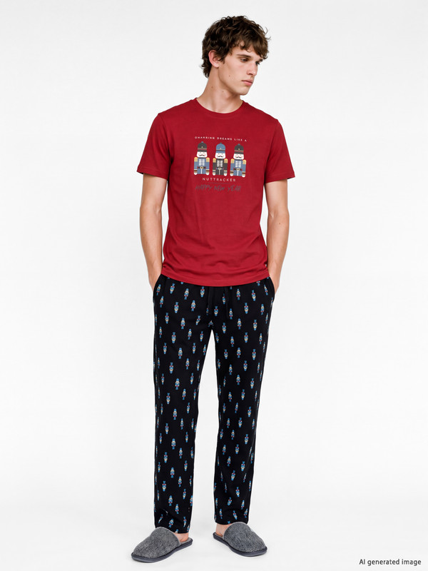 LC WAIKIKI Man Black Pyjama Set