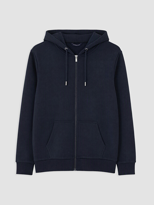 LCWAIKIKI Classic Hooded Men's Zip-Up Sweatshirt