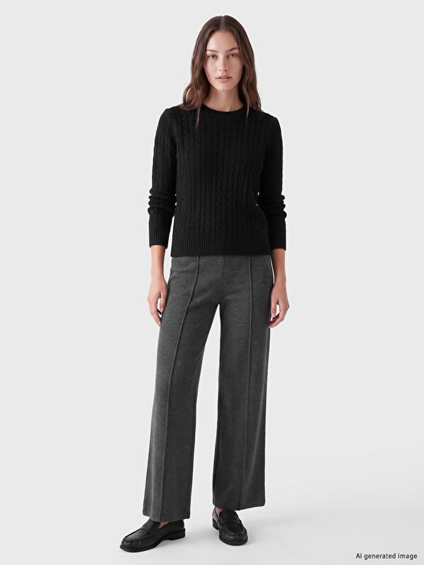LCW Modest Elastic Waist Women's Trousers