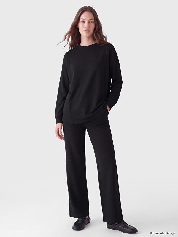LCW Modest Flare Soft Touch Women's Trousers