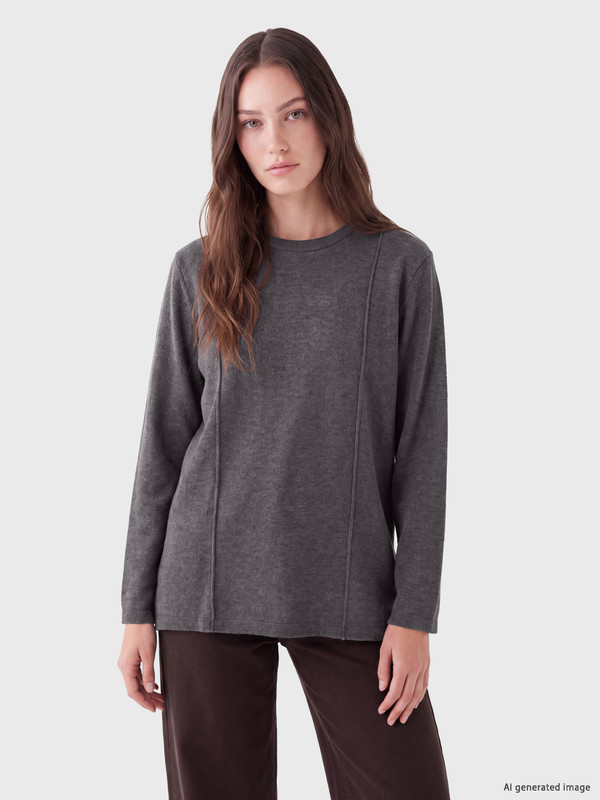 LCW Modest Crew Neck Women's T-Shirt