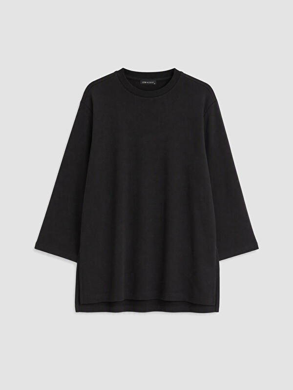 LCW Modest Soft Touch Oversize Kadın Sweatshirt Tunik