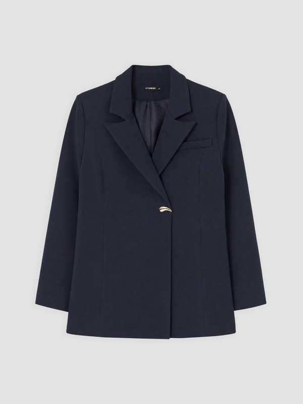 LCW Curve Woman Navy Blazer