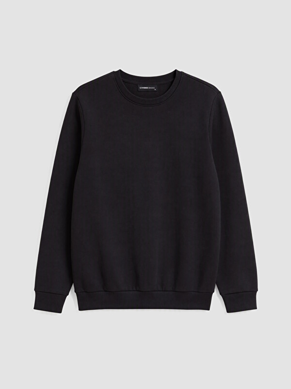 LCWAIKIKI Classic Bisiklet Yaka Erkek Kalın Sweatshirt