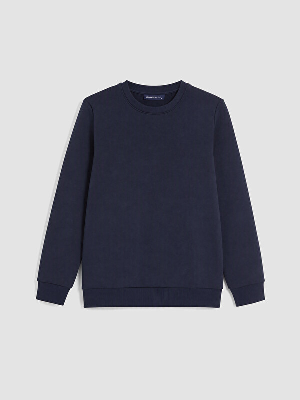 LCWAIKIKI Classic Bisiklet Yaka Erkek Kalın Sweatshirt