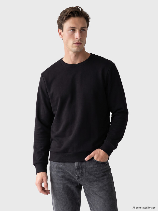 LCWAIKIKI Classic Crew Neck Men's Thick Sweatshirt