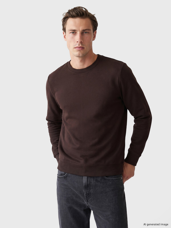 LCWAIKIKI Classic Crew Neck Men's Thick Sweatshirt