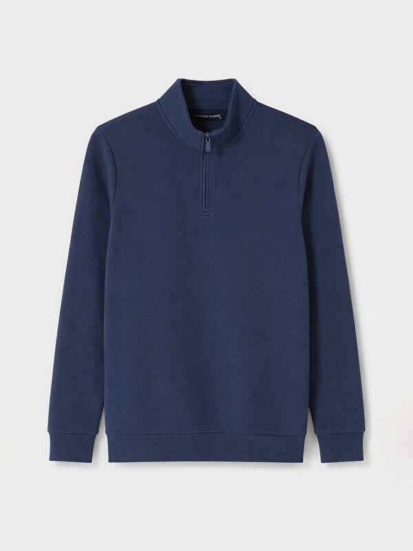 LCWAIKIKI Classic Dik Yaka Erkek Kalın Sweatshirt